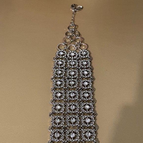 Silver Crystal Choker - Picture 2 of 5